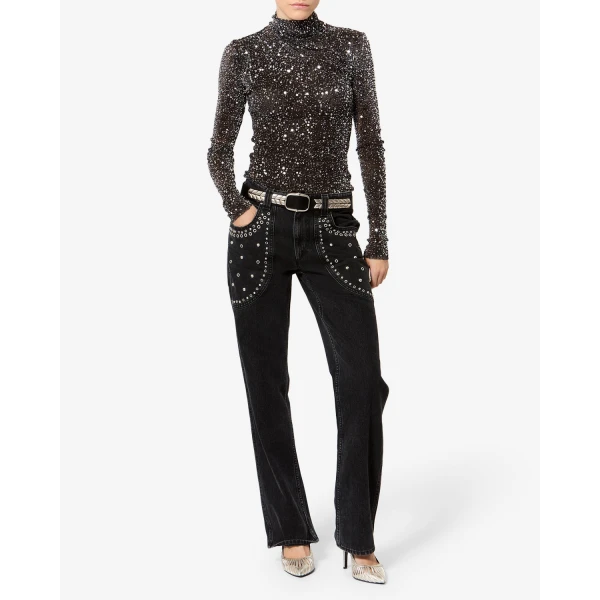 Isabel Marant Silka Jeans in Black | Denim | Luxury Shoes 