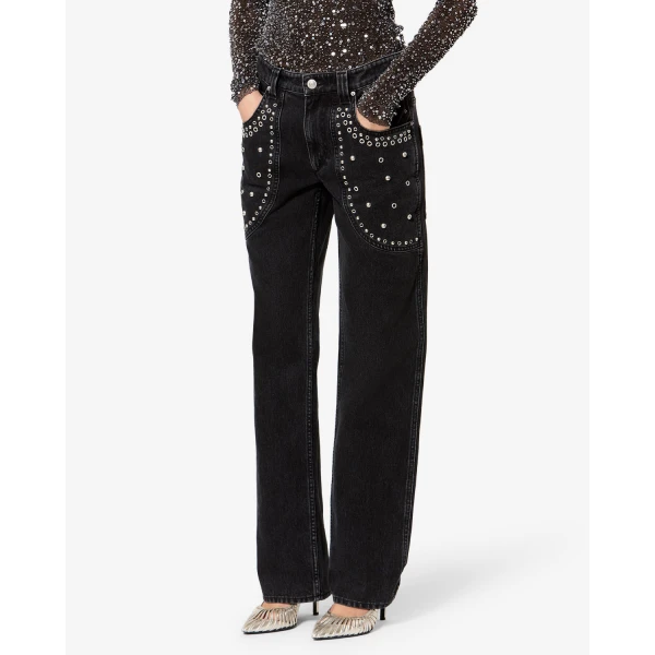 Isabel Marant Silka Jeans in Black | Denim | Luxury Shoes 