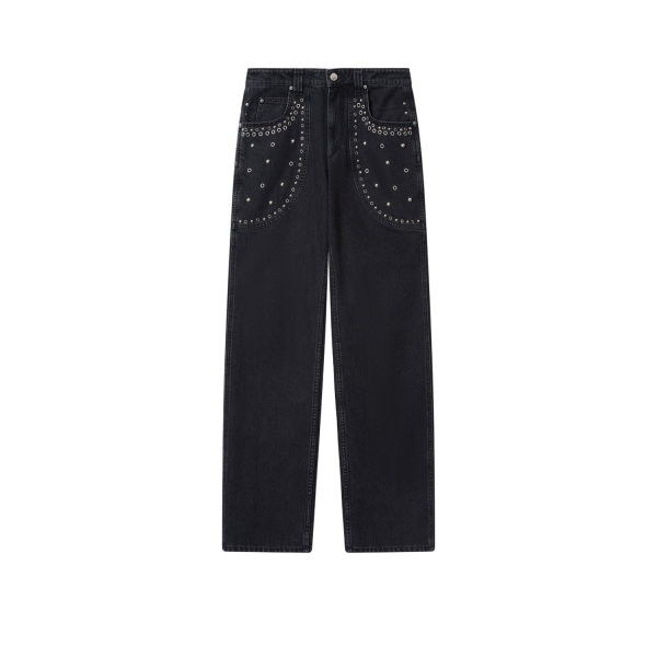 Isabel Marant Silka Jeans in Black | Women | Luxury Shoes 