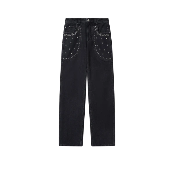 Isabel Marant Silka Jeans in Black | Women | Luxury Shoes 
