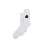 Isabel Marant Siloki Socks in White | Women | Luxury Shoes 