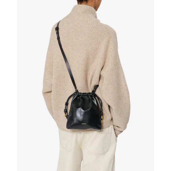 Isabel Marant Silven Mini Leather Bag in Black | Mini Bags | Luxury Shoes 