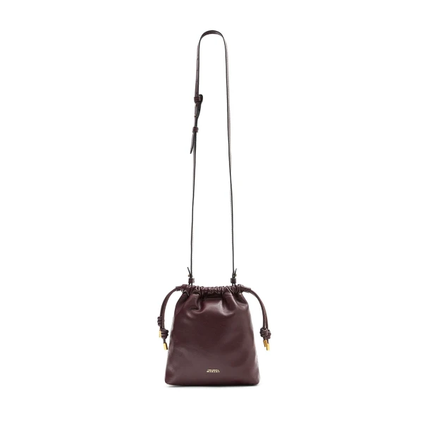 Isabel Marant Silven Mini Leather Bag in Burgundy | Women | Luxury Shoes 