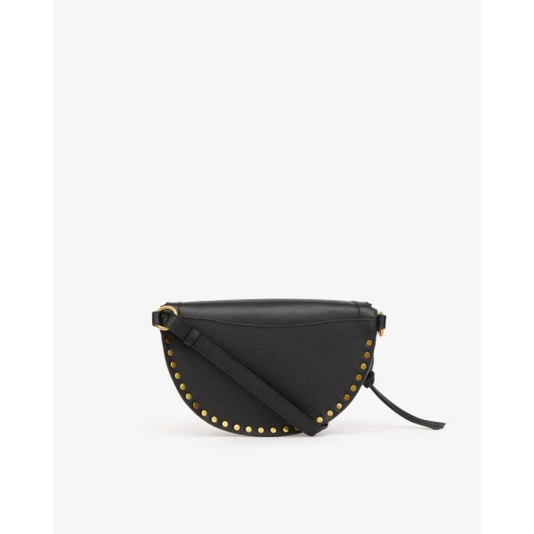 Isabel Marant Skano Belt Bag in Grained Leather, Black | Belt Bags | Luxury Shoes 