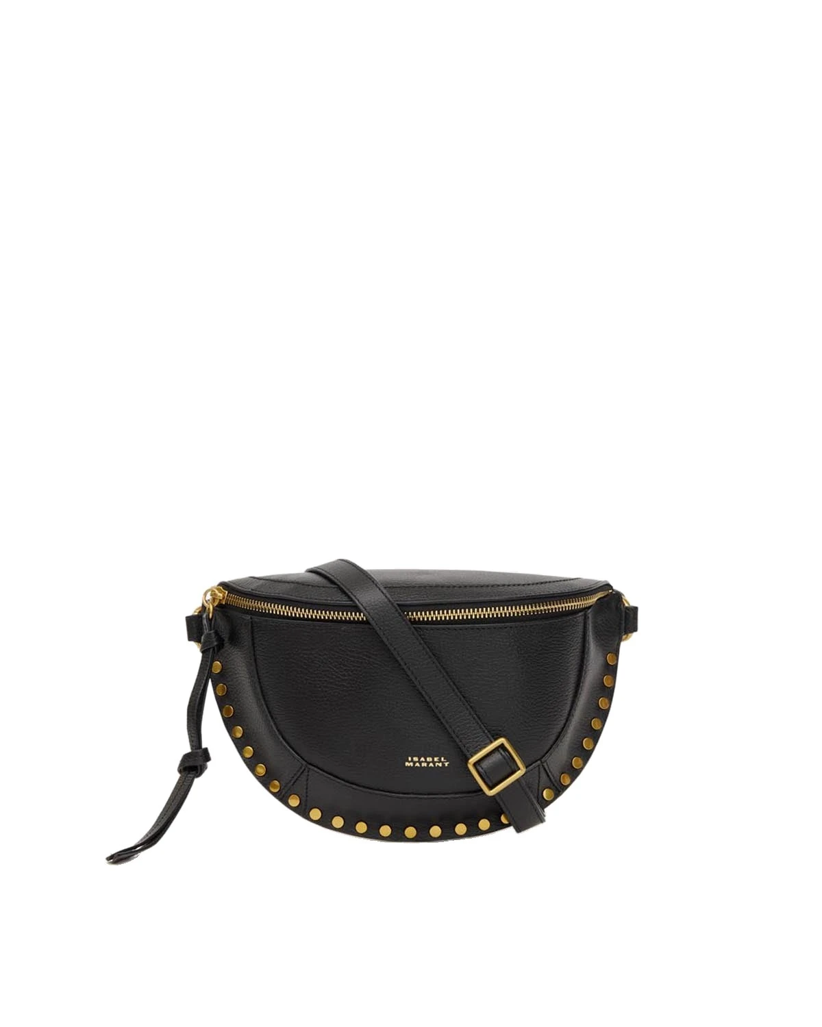 Isabel Marant Skano Belt Bag in Grained Leather, Black Isabel Marant Skano Belt Bag in Grained Leather, Black | Women | Luxury Shoes