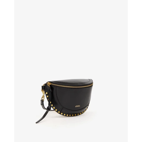 Isabel Marant Skano Belt Bag in Leather, Black | Belt Bags | Luxury Shoes 