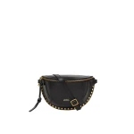 Isabel Marant Skano Belt Bag in Leather, Black | Women | Luxury Shoes 