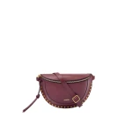 Isabel Marant Skano Belt Bag in Leather, Burgundy | Women | Luxury Shoes 