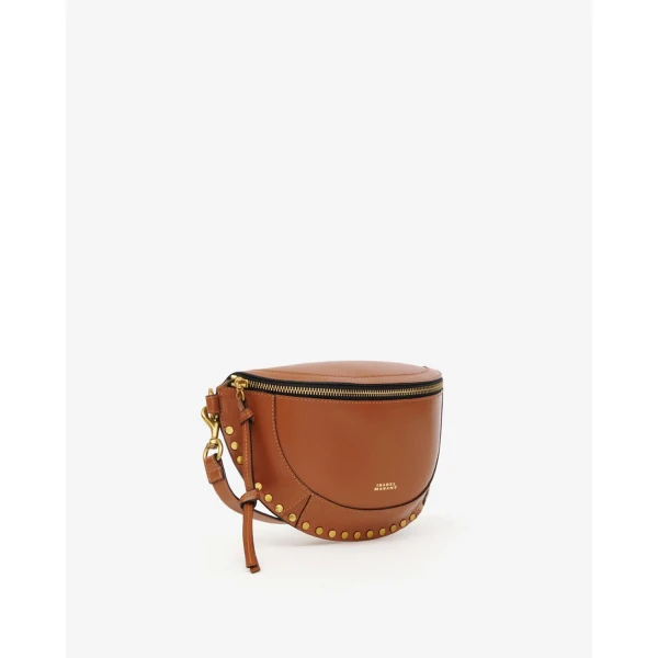 Isabel Marant Skano Belt Bag in Leather, Cognac | Belt Bags | Luxury Shoes 