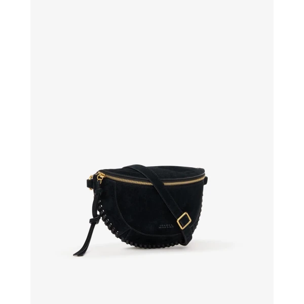 Isabel Marant Skano Suede Belt Bag in Black | Belt Bags | Luxury Shoes 