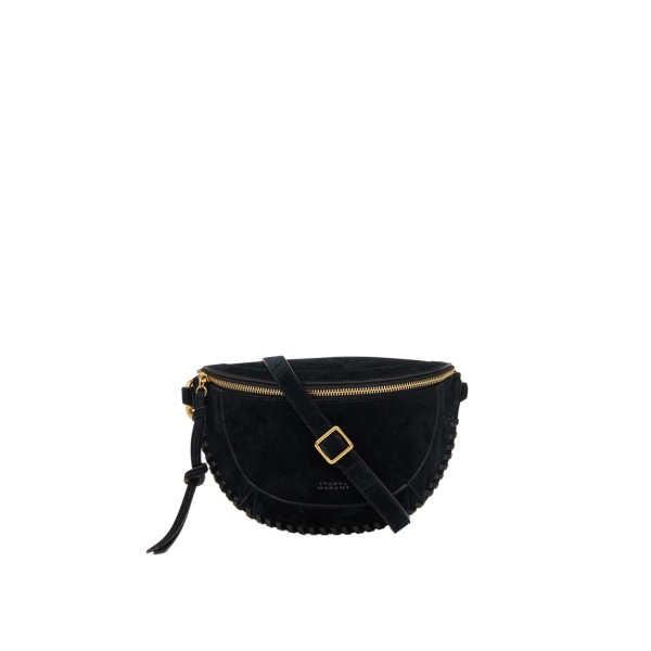 Isabel Marant Skano Suede Belt Bag in Black | Women | Luxury Shoes 