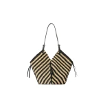 Isabel Marant Tampa Bag in Black and Natural | Women | Luxury Shoes 