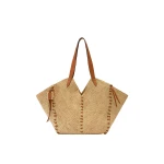 Isabel Marant Tampa Tote Shoulder Bag in Natural and Cognac | Women | Luxury Shoes 