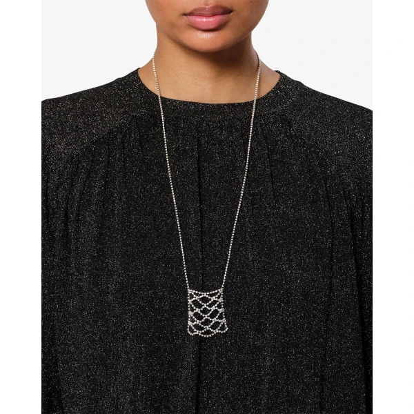 Isabel Marant Thalia Long Necklace in Silver | Necklace | Luxury Shoes 