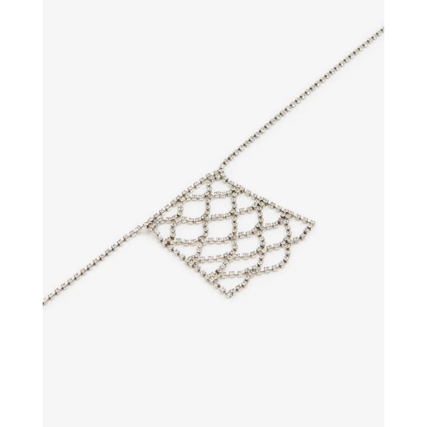 Isabel Marant Thalia Long Necklace in Silver | Necklace | Luxury Shoes 