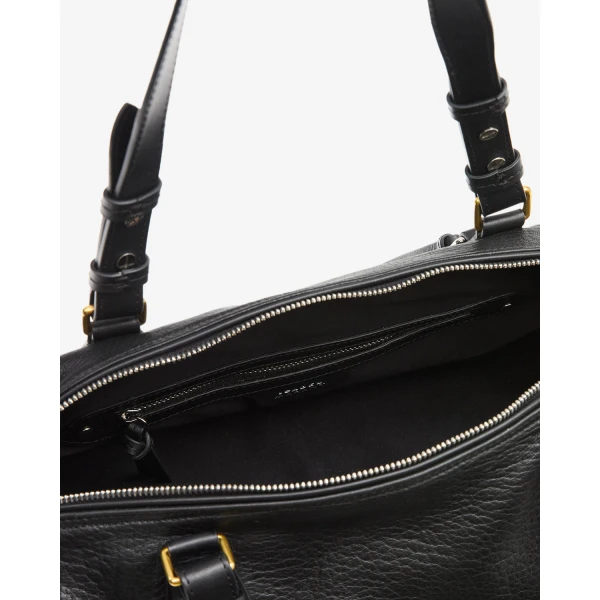 Isabel Marant Tilpa Mini Bag in Grained Leather, Black | Mini Bags | Luxury Shoes 