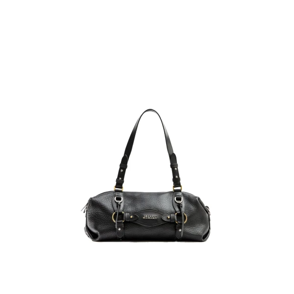 Isabel Marant Tilpa Mini Bag in Grained Leather, Black | Women | Luxury Shoes 