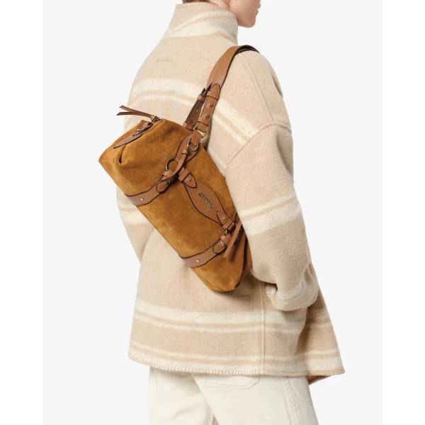 Isabel Marant Tilpa Mini Suede Bag in Cognac | Mini Bags | Luxury Shoes 