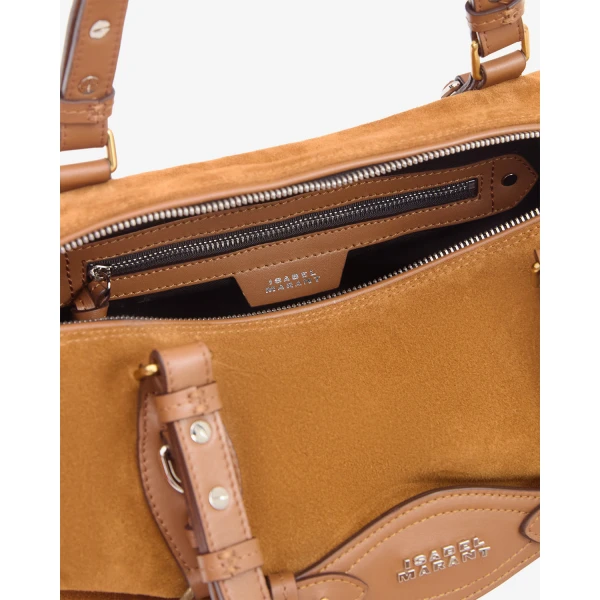 Isabel Marant Tilpa Mini Suede Bag in Cognac | Mini Bags | Luxury Shoes 