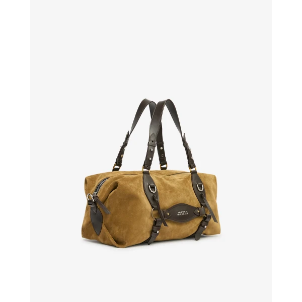 Isabel Marant Tilpa Suede Bag in Taupe | Shoulder & Crossbody Bags | Luxury Shoes 