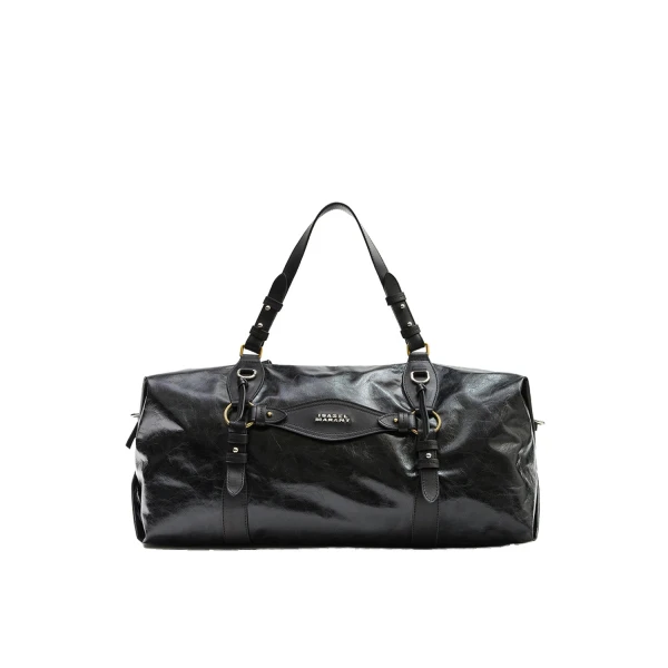 Isabel Marant Tilpa Weekender Bag in Leather, Black | Women | Luxury Shoes 