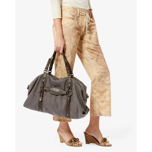 Isabel Marant Tilpa Weekender Bag in Smoky Black | Shoulder & Crossbody Bags | Luxury Shoes 