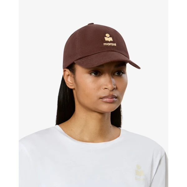 Isabel Marant Tomas Cap in Chocolate and Butter | Hats | Luxury Shoes 
