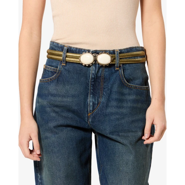 Isabel Marant Twina Belt in Ecru | Belts | Luxury Shoes 