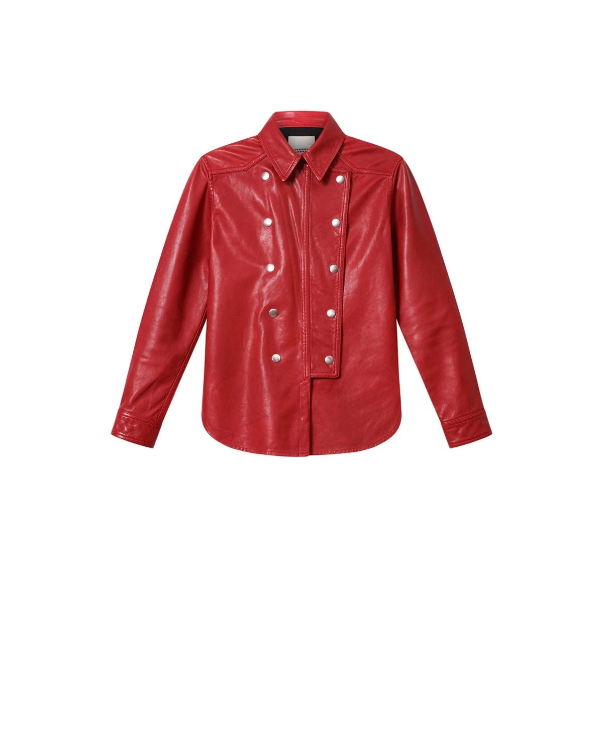 Isabel Marant Valdy Leather Shirt in Red Isabel Marant Valdy Leather Shirt in Red | Women | Luxury Shoes