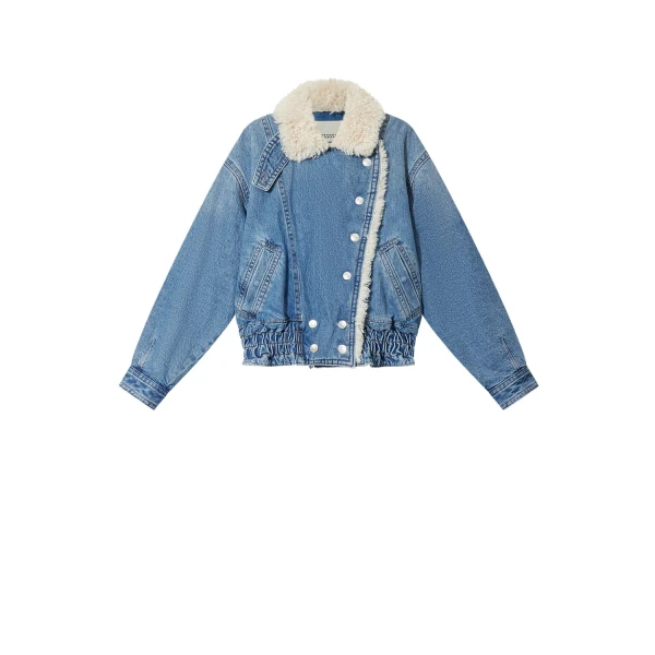 Isabel Marant Valineo Denim Jacket in Blue | Women | Luxury Shoes 