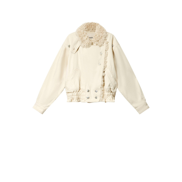 Isabel Marant Valineo Denim Jacket in Ecru