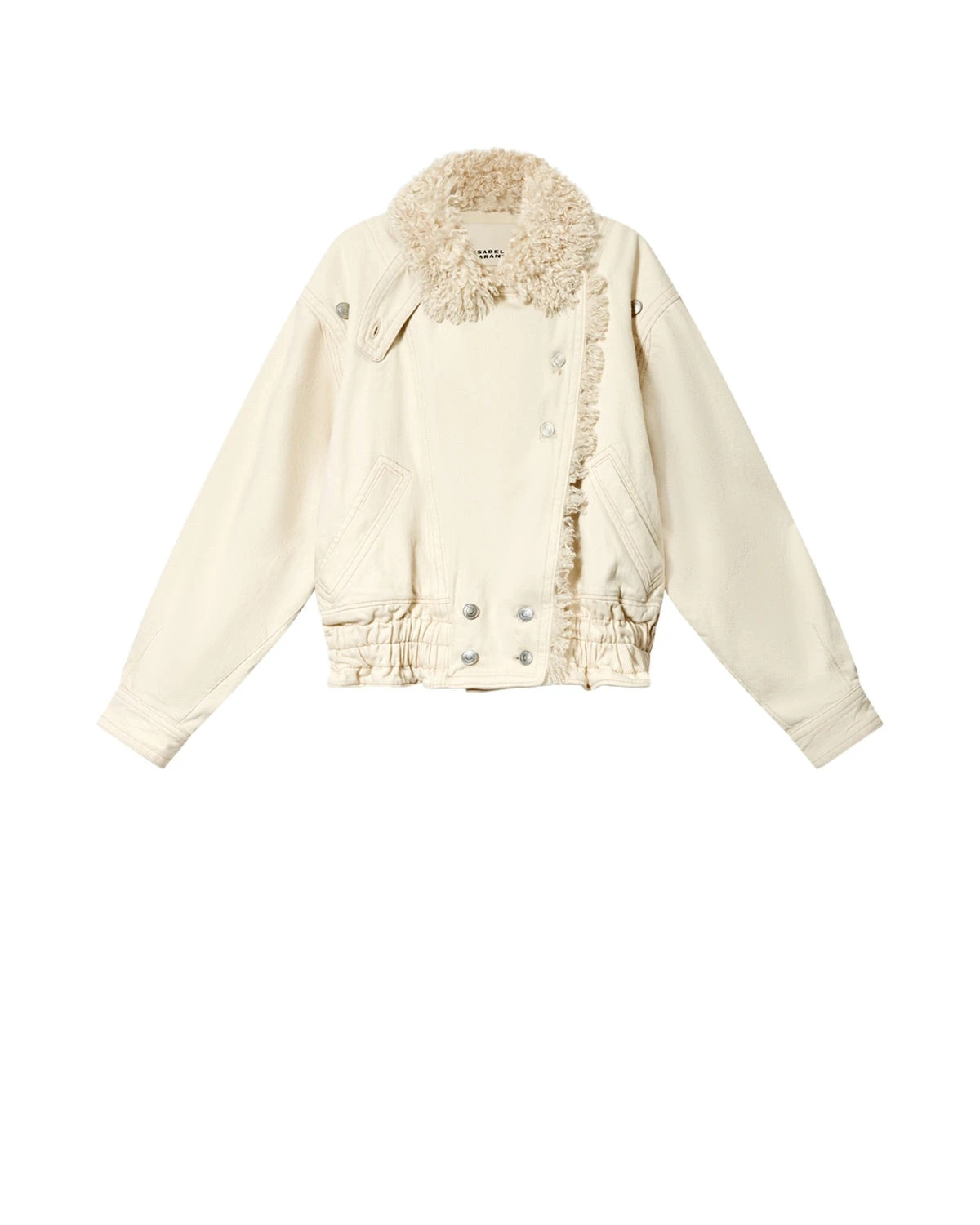 Isabel Marant Valineo Denim Jacket in Ecru Isabel Marant Valineo Denim Jacket in Ecru | Women | Luxury Shoes