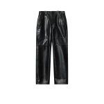 Isabel Marant Valka Leather Pants in Black | Women | Luxury Shoes 