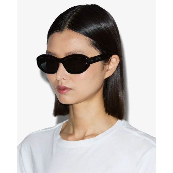 Isabel Marant Vancy Sunglasses in Black Palladium and Gray | Sunglasses | Luxury Shoes 