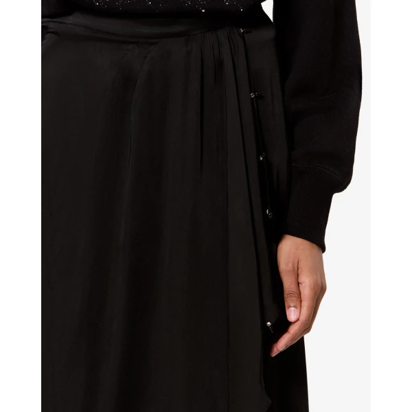 Isabel Marant Vanille Skirt in Black | Midi Skirts | Luxury Shoes 