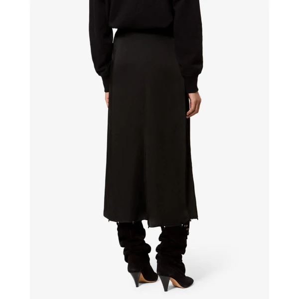 Isabel Marant Vanille Skirt in Black | Midi Skirts | Luxury Shoes 