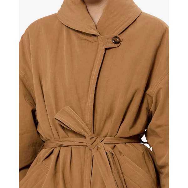 Isabel Marant Volinda Coat in Camel | Coats | Luxury Shoes 