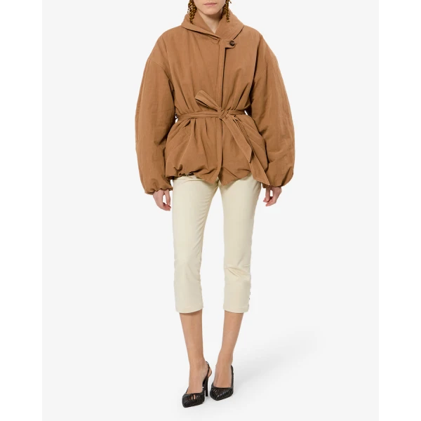 Isabel Marant Volinda Coat in Camel | Coats | Luxury Shoes 