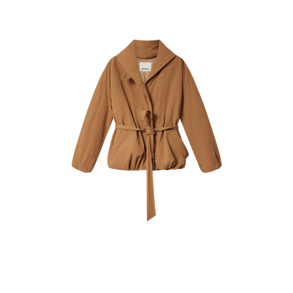 Isabel Marant Volinda Coat in Camel | Women | Luxury Shoes 