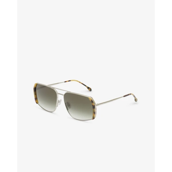 Isabel Marant Willo Sunglasses in Yellow Havana Pale and Green Shade | Sunglasses | Luxury Shoes 