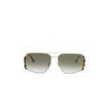 Isabel Marant Willo Sunglasses in Yellow Havana Pale and Green Shade | Women | Luxury Shoes 
