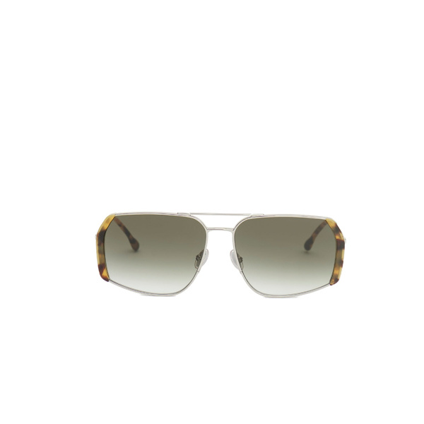 Isabel Marant Willo Sunglasses in Yellow Havana Pale and Green Shade | Women | Luxury Shoes 