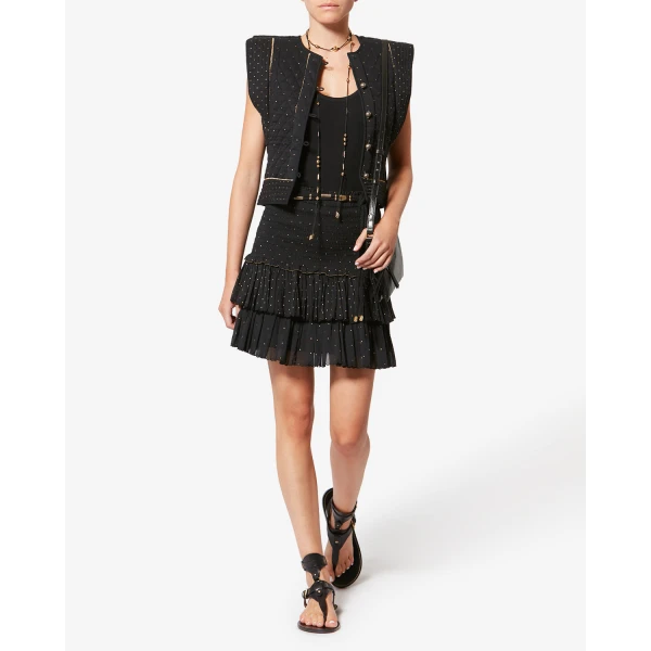Isabel Marant Winna Duo Leather Bag in Black | Shoulder & Crossbody Bags | Luxury Shoes 