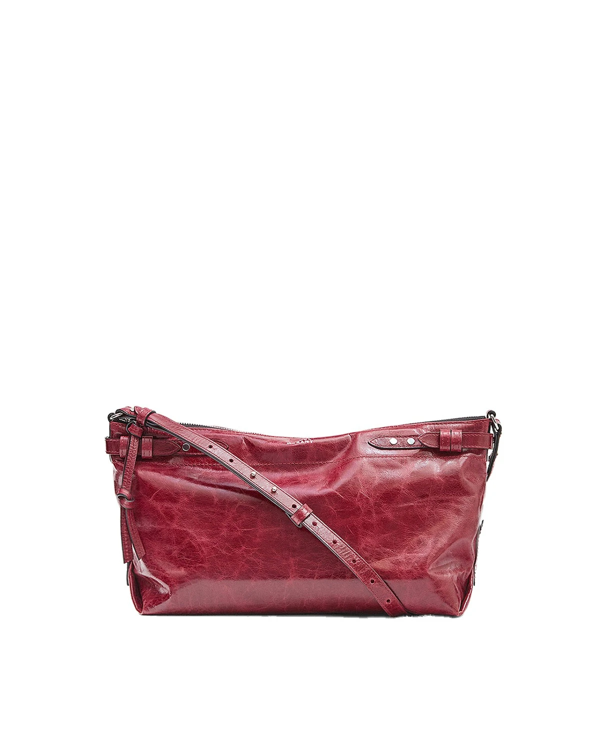Isabel Marant Winna Grained Leather Bag in Burgundy Isabel Marant Winna Grained Leather Bag in Burgundy | Women | Luxury Shoes