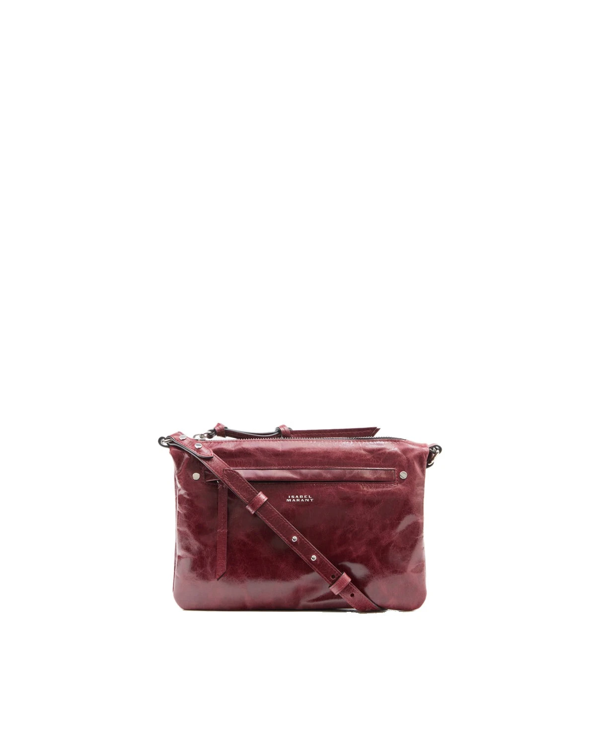 Isabel Marant Winna Leather Shoulder Bag in Burgundy Isabel Marant Winna Leather Shoulder Bag in Burgundy | Women | Luxury Shoes