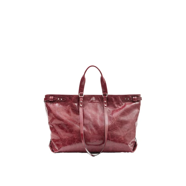 Isabel Marant Winna Tote Bag in Burgundy | Women | Luxury Shoes 