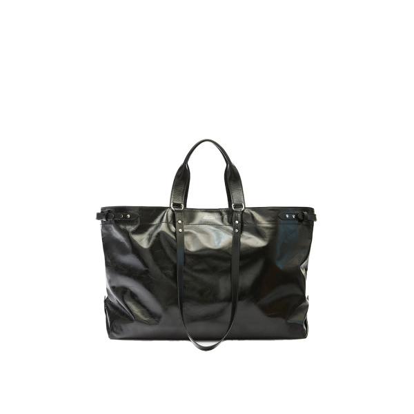 Isabel Marant Winna Tote Bag in Leather, Black | Women | Luxury Shoes 