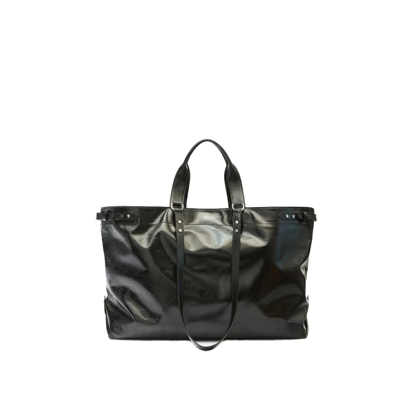 Isabel Marant Winna Tote Bag in Leather, Black | Women | Luxury Shoes 