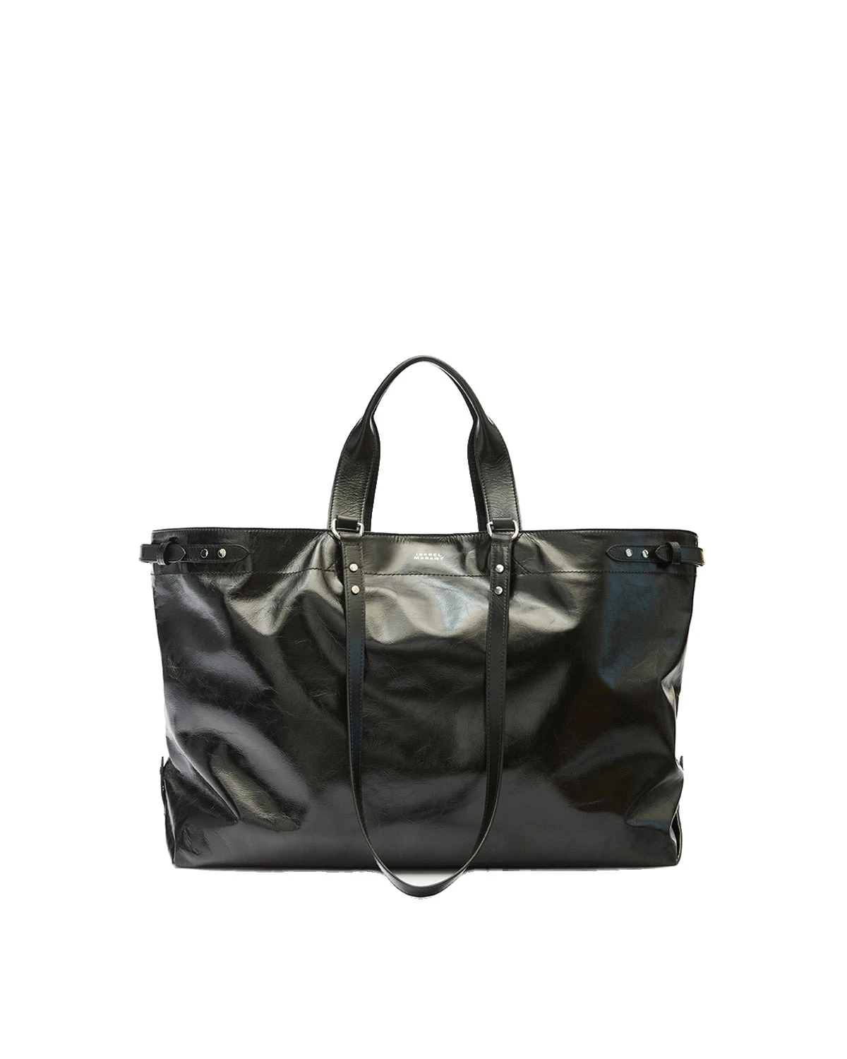 Isabel Marant Winna Tote Bag in Leather, Black Isabel Marant Winna Tote Bag in Leather, Black | Women | Luxury Shoes