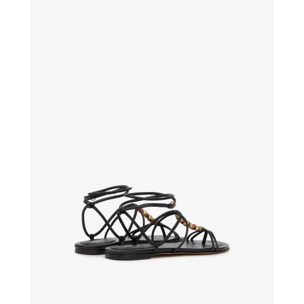 Isabel Marant Yctoria Sandals in Black | Sandals | Luxury Shoes 
